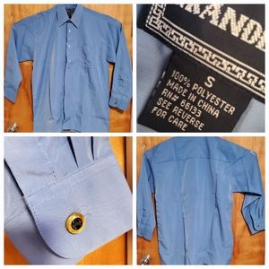 Men's Fashion Blue Shirt Grandeur